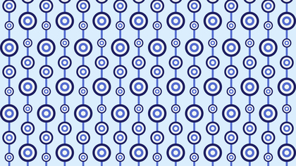 Blue Seamless Geometric Circle Background Pattern Vector Illustration