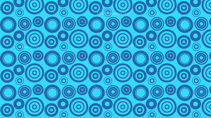 Blue Geometric Circle Pattern Background