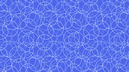 Cobalt Blue Overlapping Circles Background Pattern Illustrator