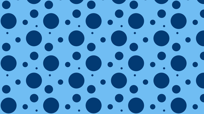 Blue Seamless Random Scattered Dots Pattern Graphic