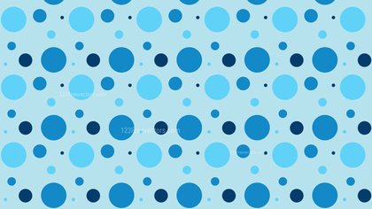 Light Blue Random Circles Dots Pattern