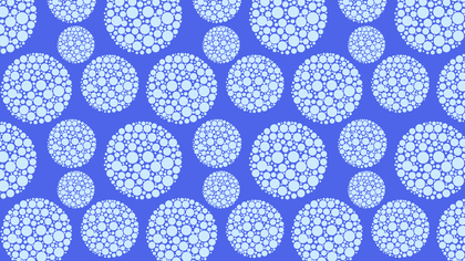 Blue Dotted Circles Pattern