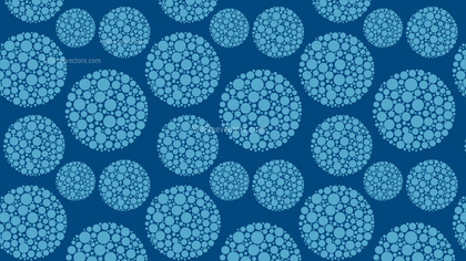 Blue Dotted Circles Background Pattern