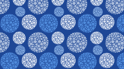 Blue Seamless Dotted Circles Pattern