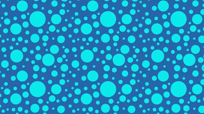 Blue Random Circles Dots Pattern Background