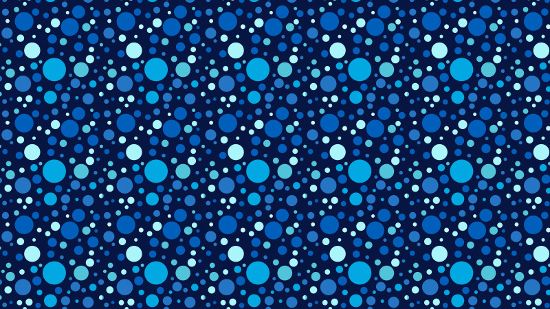 Navy Blue Seamless Random Circle Dots Background Pattern