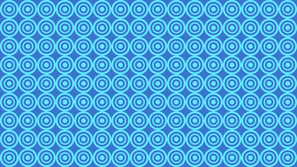 Blue Seamless Concentric Circles Pattern Background