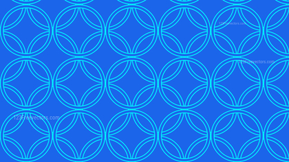 Cobalt Blue Overlapping Circles Pattern Background