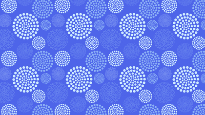 Cobalt Blue Seamless Dotted Concentric Circles Background Pattern Illustration