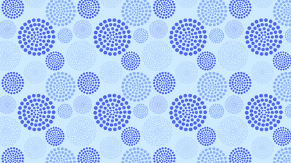 Light Blue Seamless Dotted Concentric Circles Pattern