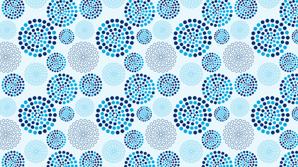 Light Blue Dotted Concentric Circles Pattern Vector