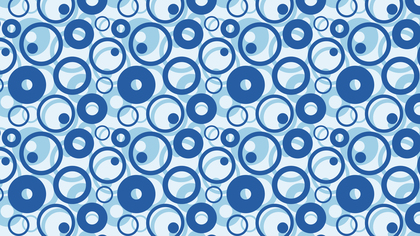 Blue Overlapping Circles Background Pattern