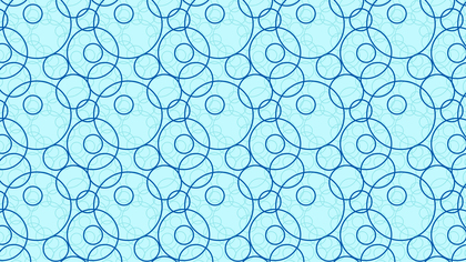 Blue Overlapping Circles Background Pattern Vector
