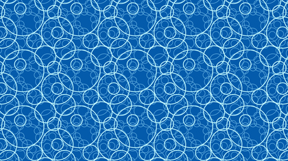 Blue Seamless Overlapping Circles Pattern Vector Art