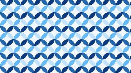 Blue Overlapping Circles Pattern