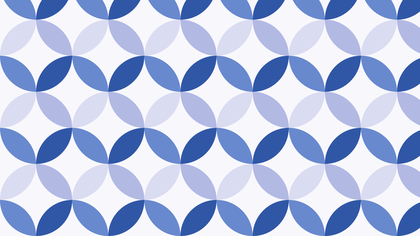 Light Blue Seamless Overlapping Circles Pattern