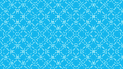 Blue Seamless Overlapping Circles Background Pattern