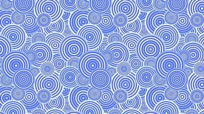 Blue Overlapping Concentric Circles Pattern Image