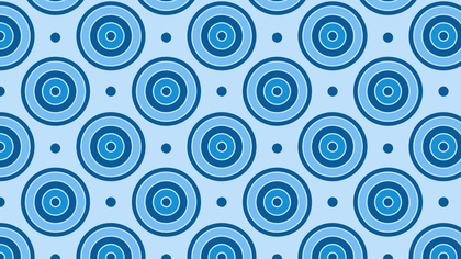 Blue Concentric Circles Pattern