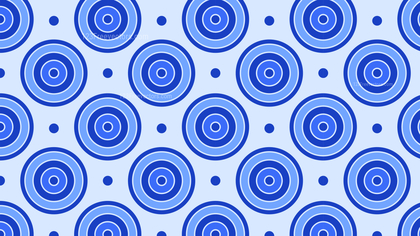 Blue Concentric Circles Pattern Background
