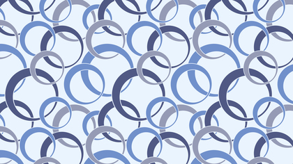 Light Blue Overlapping Circles Pattern Background Vector Art