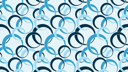 Light Blue Overlapping Circles Background Pattern Graphic