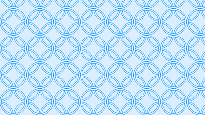 Light Blue Seamless Overlapping Circles Background Pattern Image