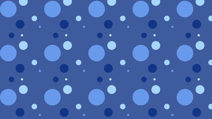 Blue Seamless Random Circle Dots Pattern Illustrator