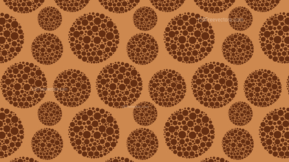 Brown Seamless Dotted Circles Background Pattern