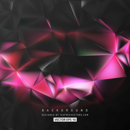 Black Pink Low Poly Background
