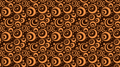 Dark Brown Geometric Retro Circles Pattern Background Image