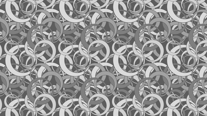 Grey Seamless Overlapping Circles Pattern Image
