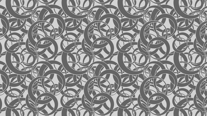 Grey Overlapping Circles Pattern Background