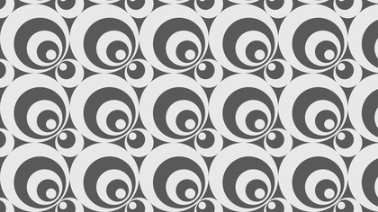 Grey Seamless Geometric Circle Pattern Background Vector Graphic