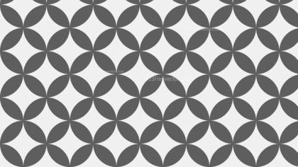 Grey Seamless Overlapping Circles Pattern