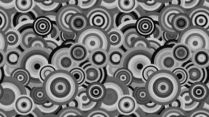 Dark Grey Seamless Overlapping Concentric Circles Pattern Background