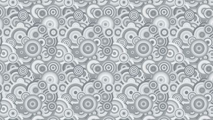 Grey Seamless Overlapping Concentric Circles Background Pattern