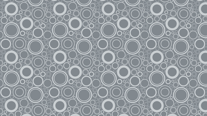Grey Seamless Circle Background Pattern