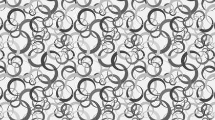 Grey Seamless Overlapping Circles Pattern Vector Image
