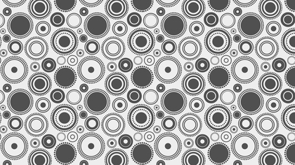 Grey Random Circles Background Pattern