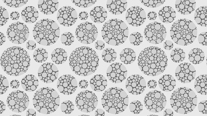 Grey Seamless Dotted Circles Pattern Background Vector Image