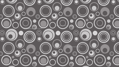 Grey Seamless Geometric Circle Background Pattern Vector Illustration