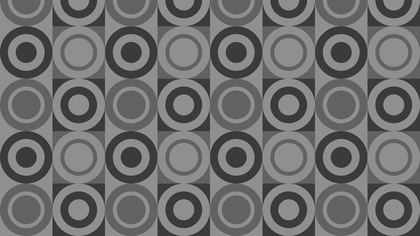 Dark Grey Seamless Circle Background Pattern Vector