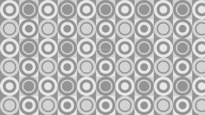 Grey Seamless Geometric Circle Pattern Vector Art