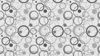 Light Grey Seamless Overlapping Circles Pattern