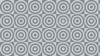 Grey Seamless Concentric Circles Background Pattern