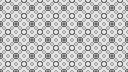 Grey Seamless Geometric Circle Pattern