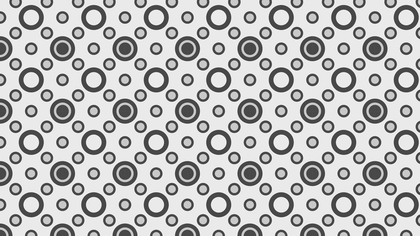 Grey Seamless Geometric Circle Background Pattern