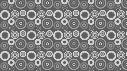Grey Seamless Geometric Circle Background Pattern Vector Art