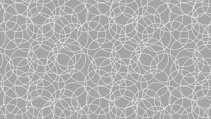 Grey Seamless Overlapping Circles Background Pattern